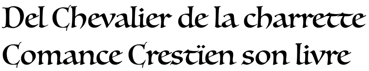 Le chevalier de la charrette